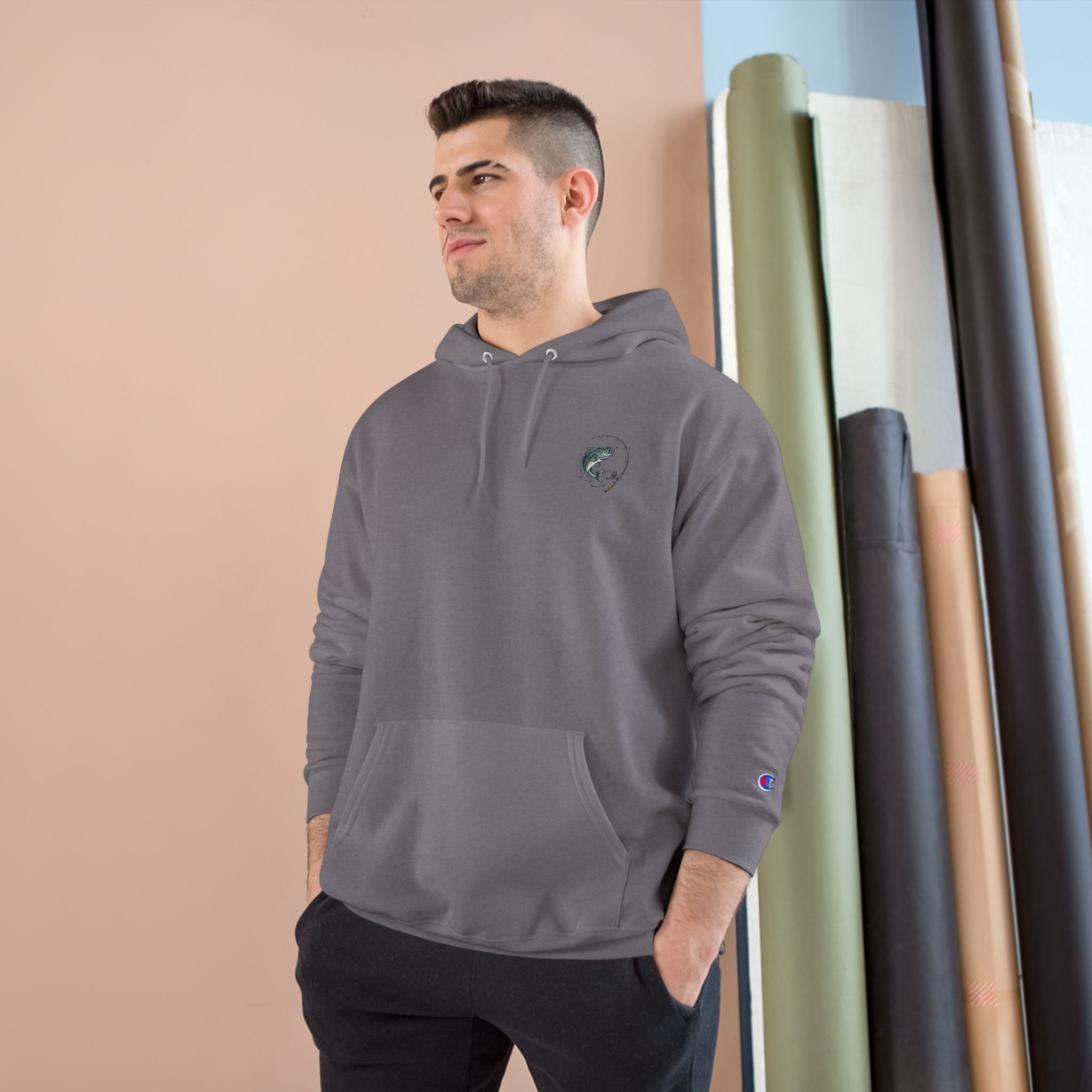 Fishing Club Hoodie — "Didn't Catch Shit" Back Graphic