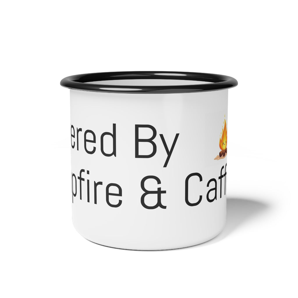 Funny Sarcastic Camping Enamel Mug – 12oz Camp Cup, Outdoor Gift for Campers