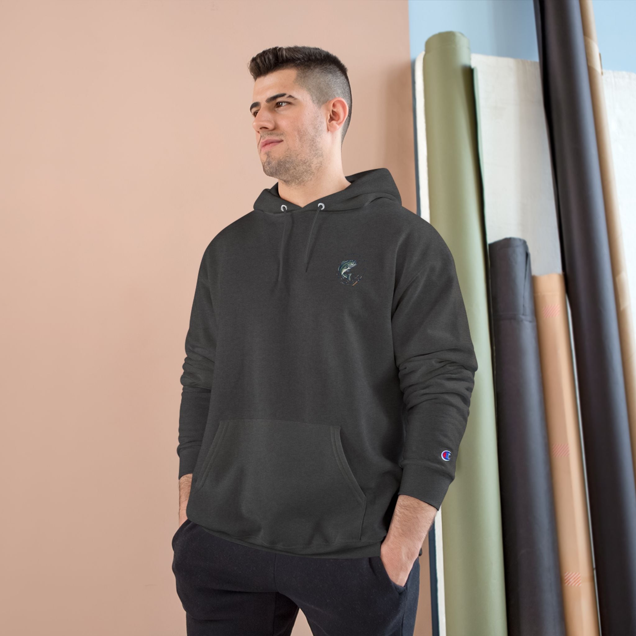 Fishing Club Hoodie — "Didn't Catch Shit" Back Graphic