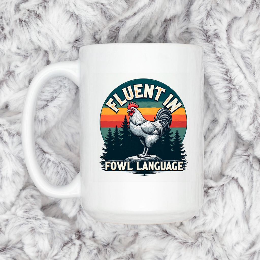 Funny Chicken Coffee Cup - Farm Humor Mug With Rooster Design | Ceramic, Dishwasher Safe