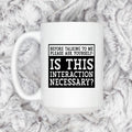 Funny Sarcastic Coffee Mug – Introvert Humor Gift | Office Humor Cup, Dishwasher Safe